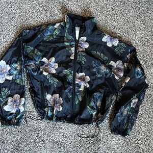 Thread & Supply Floral Zip Up Wind Breaker